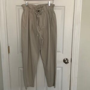NWOT By Together 100% Cotton Pleaded Cream Pants Size L. 228